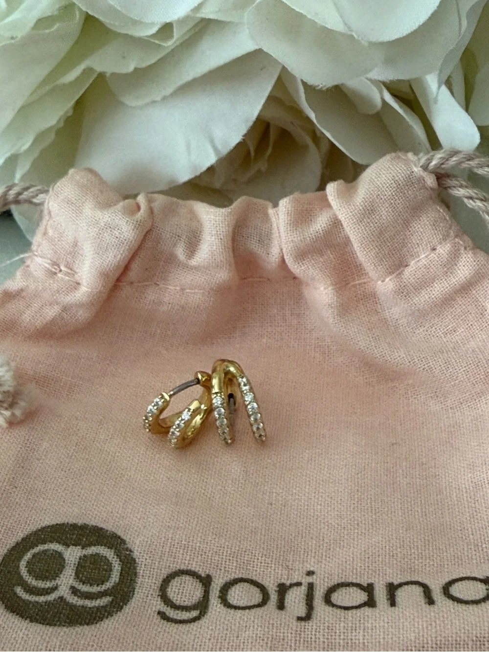 Gorjana Shimmer Double Huggie Earrings
